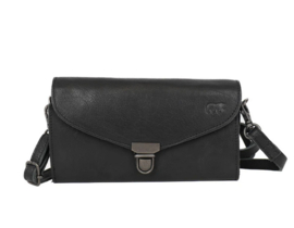 Bear Design Clutch/enveloptasje 'Pascalle' zwart
