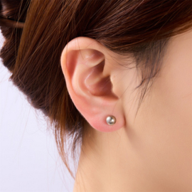 Go dutch label oorbellen Dot 6mm - RH