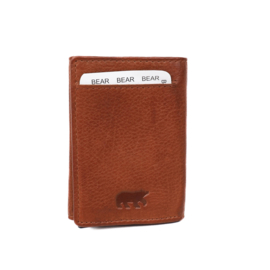 Bear design Pasjeshouder Andrew  cognac