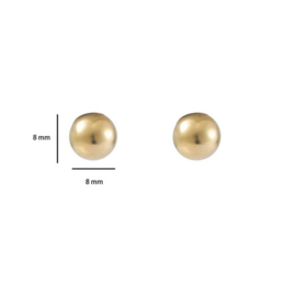E7184-8-2 14K - Dot 8mm