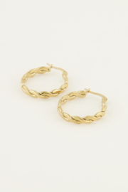 My Jewellery Oorringen rond touwpatroon