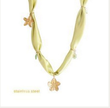 Go Dutch Label ketting satin necklace - green