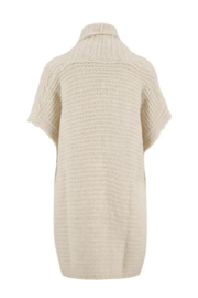 zusss mouwloos vest crème