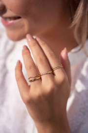 My Jewellery ring | verstelbare mix ring bohemian zilver.