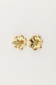 My Jewellery oorbellen | studs met bloem goud