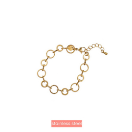 Go Dutch Label Round Link Bracelet - 14K