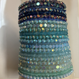 Just a touch armband blauw assorti