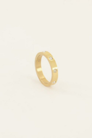 My Jewellery ring | ring met transparant stenen goud