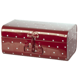 Maileg opbergkoffer rood met stippen