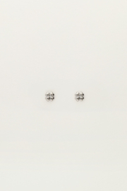 My jewellery oorbellen studs art mini klaver zilver