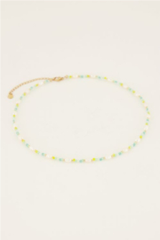 My jewellery ketting | candy couture met groene kralen en goud