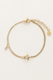 My jewellery armband ster strass goud