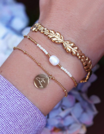 My Jewellery armband | love is coming goud