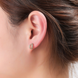 Go Dutch Label oorbellen Subtle Sparkle Stud goud