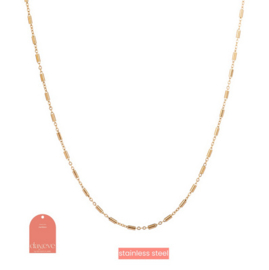 Go Dutch Label ketting | tube link necklace 14k