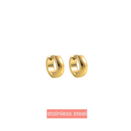 Go Dutch Label oorbellen Classic Hoop - 14K - 13mm