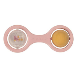 Little Dutch Rammelaar met balletjes roze