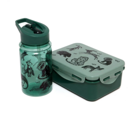 Petit Monkey fles | black animals green