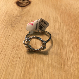 My Jewellery ring | verstelbare ring rond zilver.