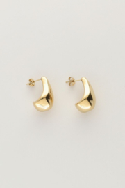 My Jewellery oorbellen | druppel hoekig goud