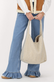 My jewellery Beige bouclé shopper