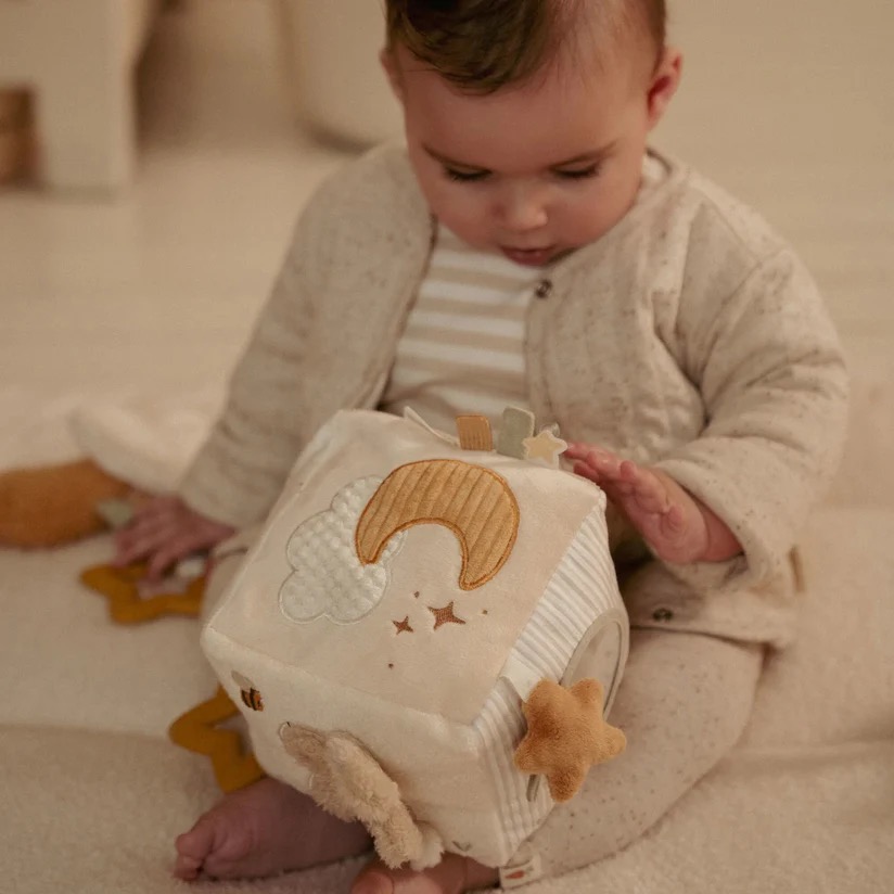 Little Dutch Activiteitenkubus beige Newborn Naturals