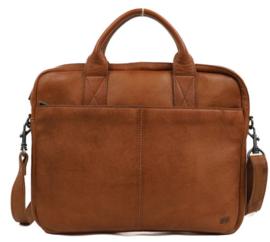 Bear design kleine laptoptas 'delphi' cognac