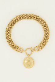 My Jewellery armband | schakelarmband munt goud