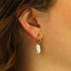 camps & camps oorbellen Pearl White Earrings