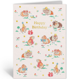 Ohh Deer wenskaart happy birthday cavia's