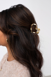 My jewellery gouden hart haarclip gedraaid