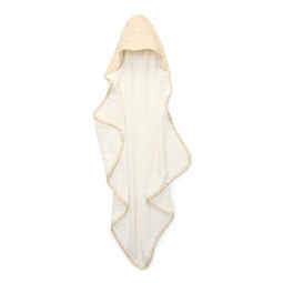 Little Dutch Badcape - Wit - 75 x 75 - Newborn Naturals - Little Gooses