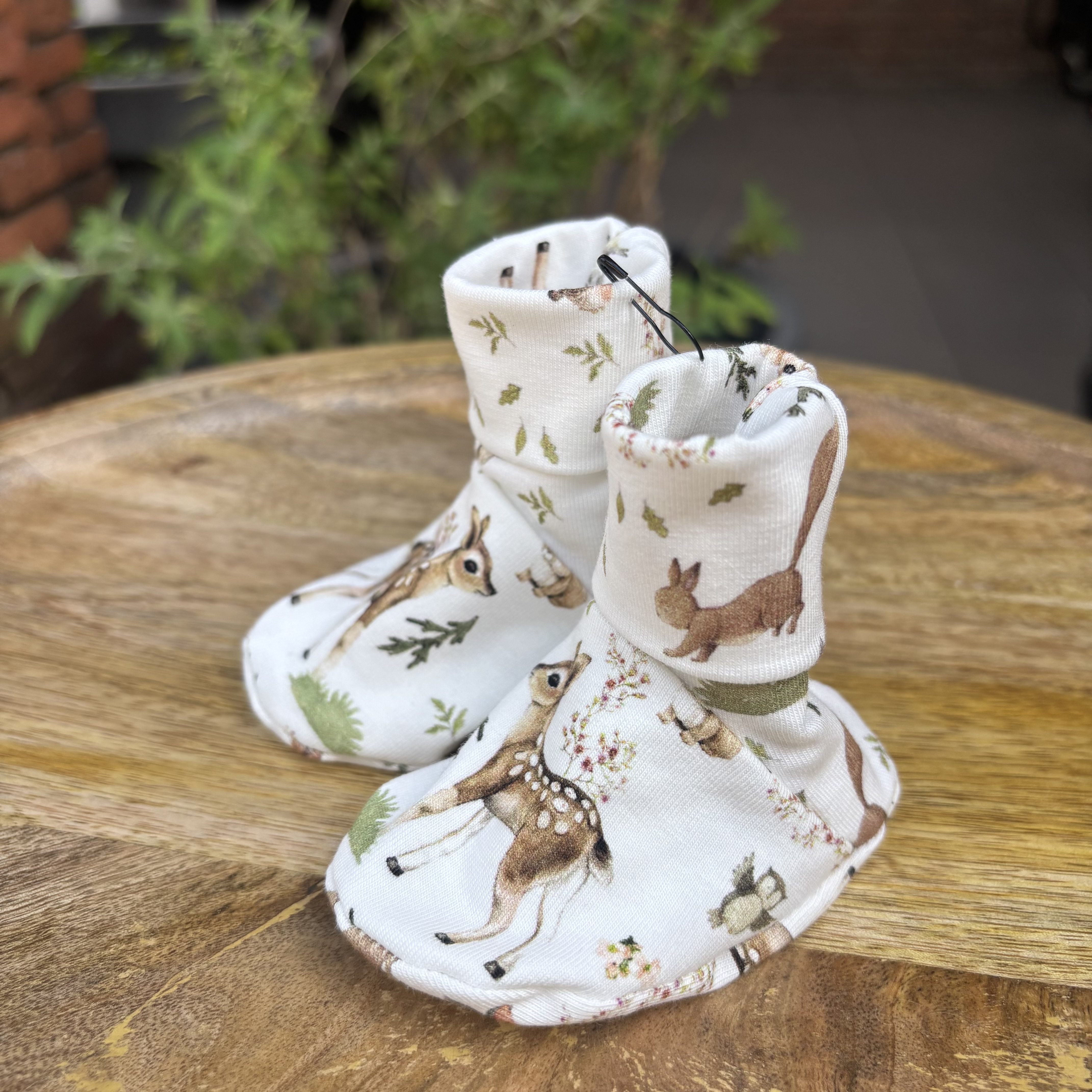 Petite Jenni slofjes bosdieren print