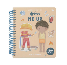 little dutch aankleed- en stickerboek Jim & Friends