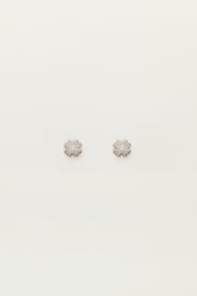 My jewellery oorbellen studs klaver bloem zilver