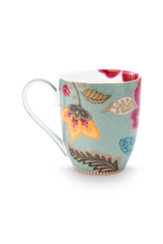 Pip Studio Mok XL-Blooming Tales Fantasy blauw 450ml