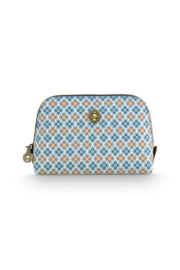 Pip Studio Coby Cosmetic Bag Triangle Small Mojo Blue