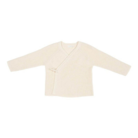Little Dutch gebreid vest overslag | soft white