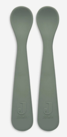 jollein siliconen lepeltjes | ash green