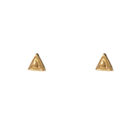 Go Dutch Label oorbellen | open triangle stud goud