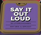 Spelletje in blik |after dinner games 'say it out loud'