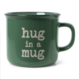 prospectt Jens living retro mok groen "hug in a mug"