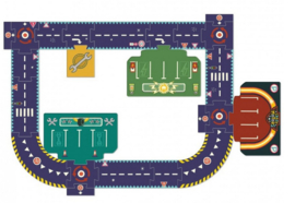 Djeco stratenpuzzel crazy motors giant circuit