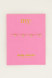 My Jewellery armband | armband klavertjes goud