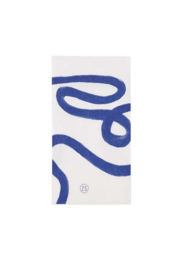 Zusss servetten aquarel streep blauw wit
