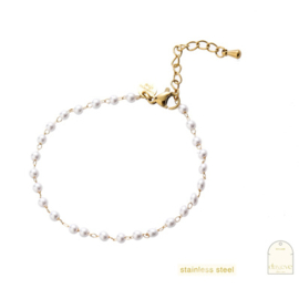 Go Dutch Label armband essential pearl Bracelet goud