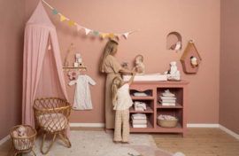 Little Dutch slinger met vlaggetjes roze
