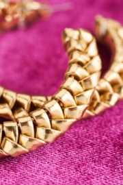 My Jewellery oorbellen | gouden oorringen leatherlook