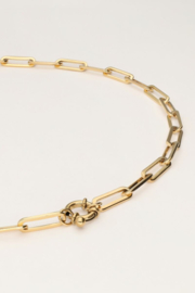 My Jewellery Vintage schakelketting met slotje goud