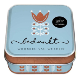 Spelletje in blik  | Woorden van wijsheid, Bedankt